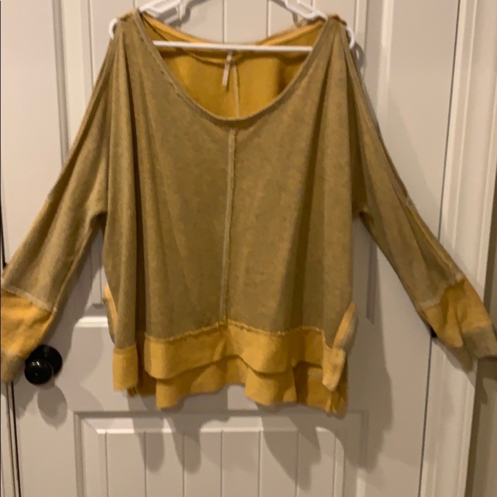 Free People Sweater with shoulder cut outs